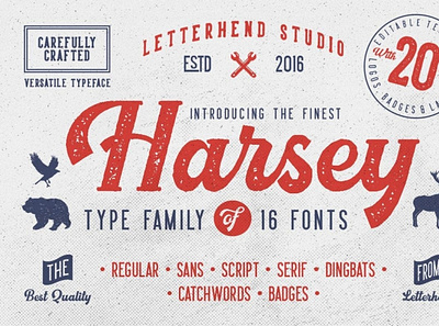 Harsey Type ToolBox digitalart erodedfont font typography vintagefont