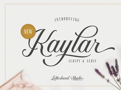 Kaylar Font Duo calligraphy font handwrittenfont scriptfont typography