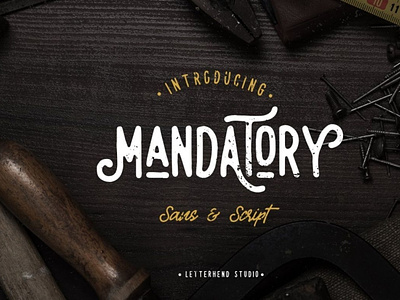 Mandatory Font Duo digitalart erodedfont font typography vintagefont