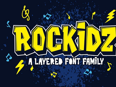 Rockidz - Layered Display Font