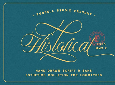 Historical - Handdrawn Font calligraphy font handwrittenfont scriptfont typography