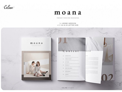 MOANA Fashion Magazine Template