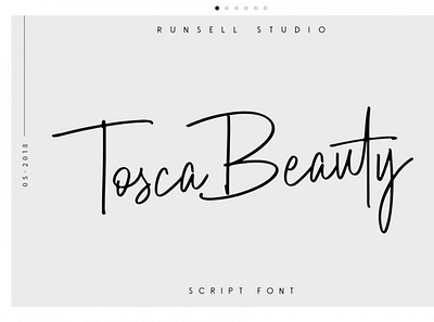 Tosca Beauty Handwritten Font digitalart font handwrittenfont scriptfont typography