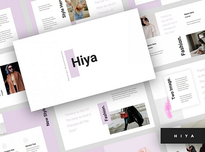 Hiya - Fashion Keynote Template digitalart powerpoint ptt template