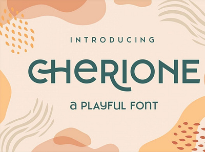Cherione digitalart elegantfont font minimalistfont typography
