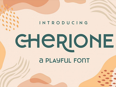 Cherione digitalart elegantfont font minimalistfont typography