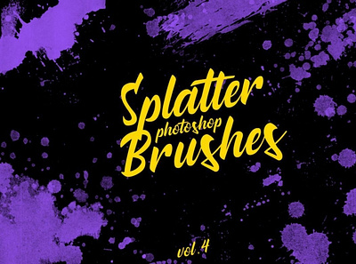 Splatter Stamp Photoshop Brushes digitalart photoshopbrushes splatters stamps