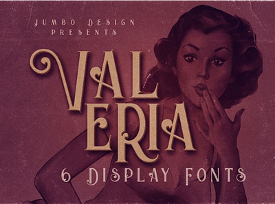 Valeria - Display Font font seriffont typography vintagefont