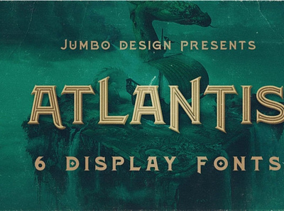 Atlantis - Vintage Style Font font retrofont typography vintagefont