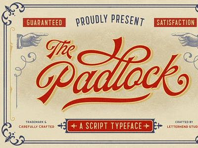 The Padlock - A Vintage Script