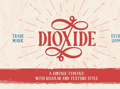 Dioxide digitalart font swashes typeface typography