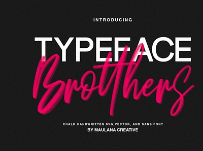 Brotthers - SVG Brush Free Sans Font brushfont font freefont scriptfont typography