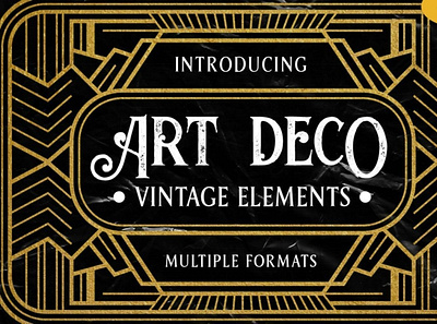 Art Deco Vintage Badges Vol. V artdecor badge badges digitalart