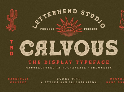 Calvous - Slab Serif Typeface digitalart font seriffont typography