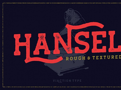 Hansel erodedfont font typography vintagefont