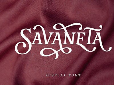 Savaneta digitalart font seriffont typography