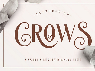 Crows digitalart font sansserif typography