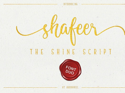 Shafeer Font Duo font handwrittenfont scriptfont typography