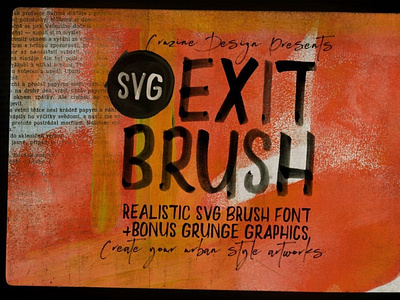 Exit Brush & SVG Font