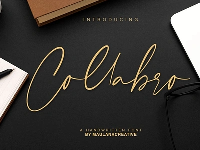 Collabro Signature Font font handwrittenfont scriptfont typography