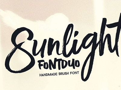 Sunlight - Brush Font Duo brushfont font handwrittenfont scriptfont typography