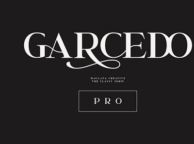 Garcedo Display Serif Font digitalart font seriffont tyfeface typography