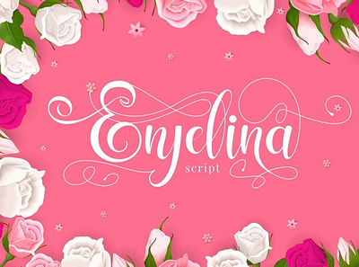 Enjelina Script calligraphy font handwrittenfont scriptfont typography