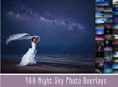 100 Night Sky Overlays digitalart effects nightsky overlays