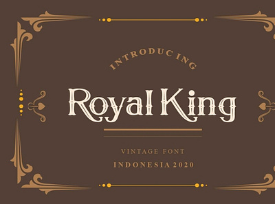 Royal King Vintage Serif Modern Font font seriffont typeface typography vintagefont