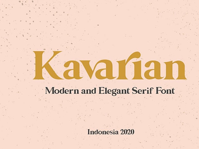 Kavarian Modern Elegant Serif font freefont seriffont typeface typography