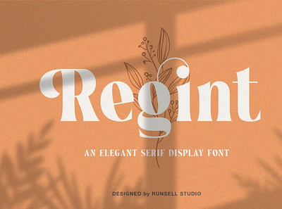 Regint | Display Serif contemporaryfont digitalart font seriffont typography