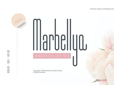 Marbellya Condensed Sans Serif Fonts elegantfont font sansserif typeface typography