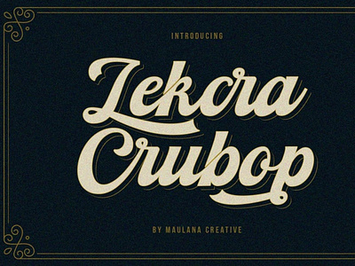 Lekcra Crubop Font