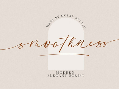 Smoothness calligraphy font handwrittenfont scriptfont typography