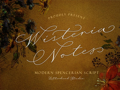 Wisteria Notes - Modern Script Font