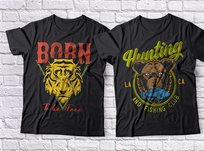 Wild Animals 10 T-shirt Designs design illustration tshirt wildanimals
