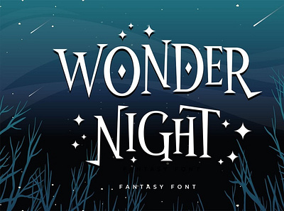 Wonder Night - Fantasy Font comicfont font typeface typography