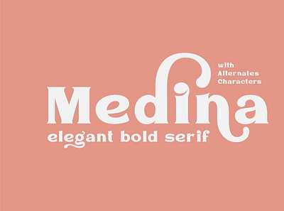 Medina font seriffont typeface typography