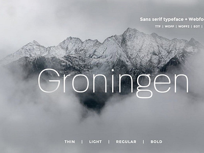Groningen - Modern San-serif Typeface