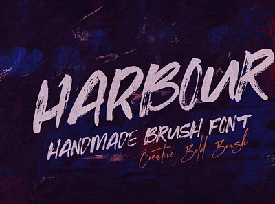 Harbour Brush Font brushfont font handwrittenfont scriptfont typography