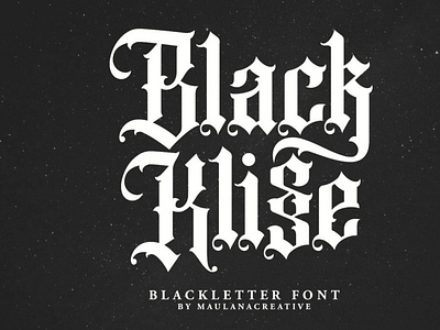 Black Klisse Blackletter Font blackletterfont font typography victorianfont