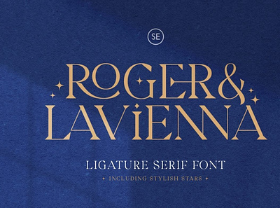 Roger & Lavienna digitalart font seriffont typeface typography