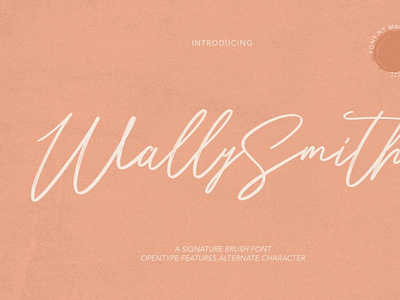 Wally Smith Signature Brush Font