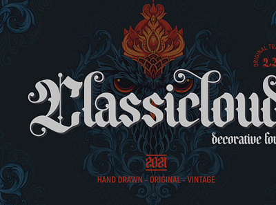 Classicloud font retrofont typeface typography vintagefont