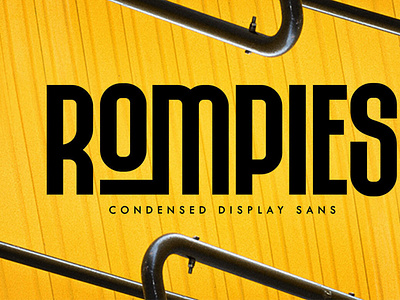 Rompies Sans Font digitalart font sansserif typeface typography