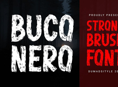 Buco Nero brushfont digitalart font typography