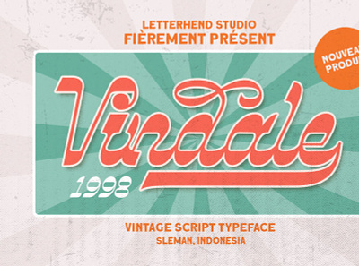 Vindale - Vintage Typeface digitalart font retrofont typography vintagefont
