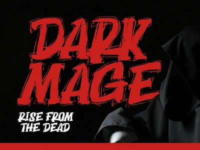 Dark Mage - Scary typeface dooglefont font typeface typography