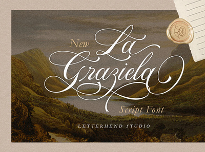 La Graziela - Script Font calligraphy font handwrittenfont typography