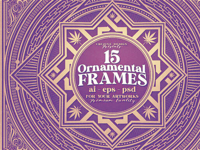 15 Square & Ornamental Frames digitalart frames ornamentals retro vintage